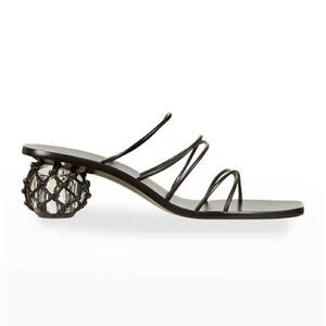 Cult Gaia Black Heeled Sandals